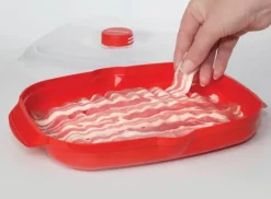 Sistema Microwave Baconmaker Plastik - Rød