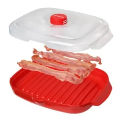 Sistema Microwave Baconmaker Plastik - Rød