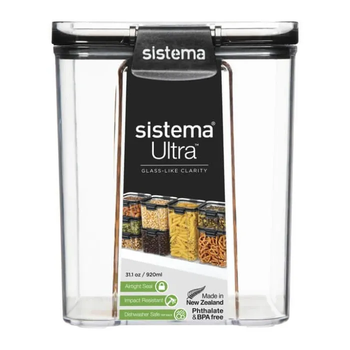 Sistema Ultra Opbevaringsboks 920 ml - Tritan plastik - Klar