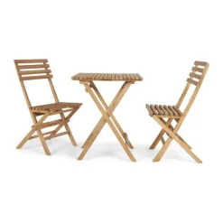 SKAGEN living Blåvand Cafesæt - 3 dele Teaktræ - Natur