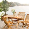 SKAGEN living Blåvand Havebordssæt - 5 dele Teaktræ - Natur