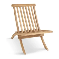 SKAGEN living Blåvand Loungestol H 74 x B 80 x L 51 cm - Teaktræ - Natur