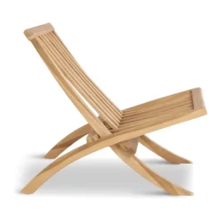 SKAGEN living Blåvand Loungestol H 74 x B 80 x L 51 cm - Teaktræ - Natur