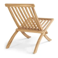 SKAGEN living Blåvand Loungestol H 74 x B 80 x L 51 cm - Teaktræ - Natur