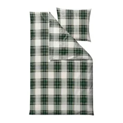 SKAGEN living Flonel Sengesæt B 140 x L 200 cm - Bomuldsflonél - Grøn