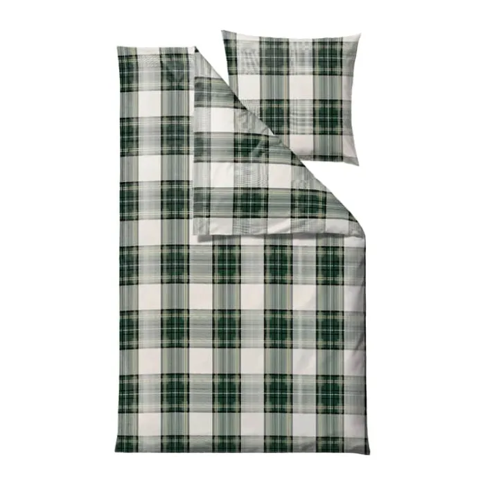 SKAGEN living Flonel Sengesæt B 140 x L 200 cm - Bomuldsflonél - Grøn