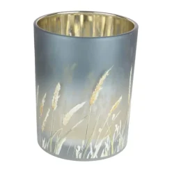 SKAGEN living Fyfadsstage H 12,5 cm - Glas - Blå/guldfarvet