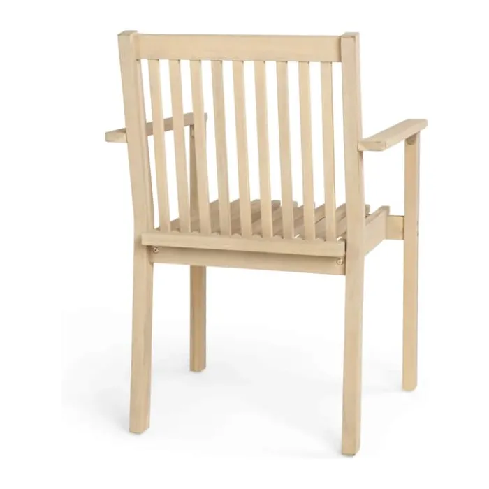 SKAGEN living Gilleleje Havestol - 2 stk. H 85 x B 56 x L 60 cm - Akacietræ - Natur