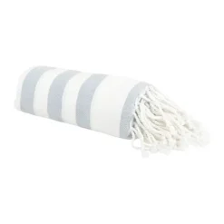 SKAGEN living Hammam Håndklæde B 100 x L 180 cm - Bomuld - Hvid/blå