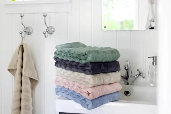 SKAGEN living Håndklæde B 50 x L 100 cm - Bambus/bomuld - Blå