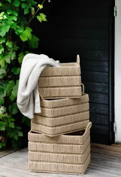 SKAGEN living Kurv B 33 x L 47 cm - Papirgarn/jern - Natur