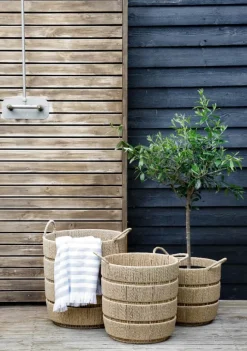 SKAGEN living Kurv Ø 35 cm - Papirgarn - Natur