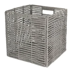 SKAGEN living Kurv H 30 x B 30 x L 30 cm - Papirflet/metal - Grå