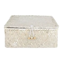 SKAGEN living Kurv med låg H 10 x B 20 cm - Søgræs - Sand