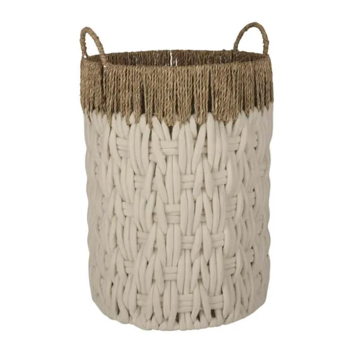 SKAGEN living Kurv Ø 30 x H 42 cm - Bomuldsreb/vandhyacint - Natur