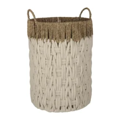 SKAGEN living Kurv Ø 23 x H 36 cm - Bomuldsreb/vandhyacint - Natur