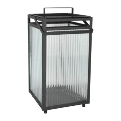 SKAGEN living Lanterne H 45 cm - Jern/glas - Sort
