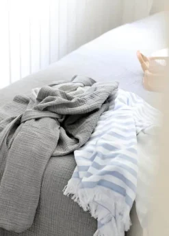 SKAGEN living Morgenkåbe L/XL - Musselin - Grå