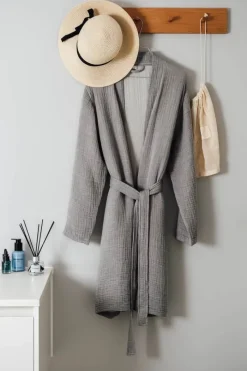 SKAGEN living Morgenkåbe L/XL - Musselin - Grå