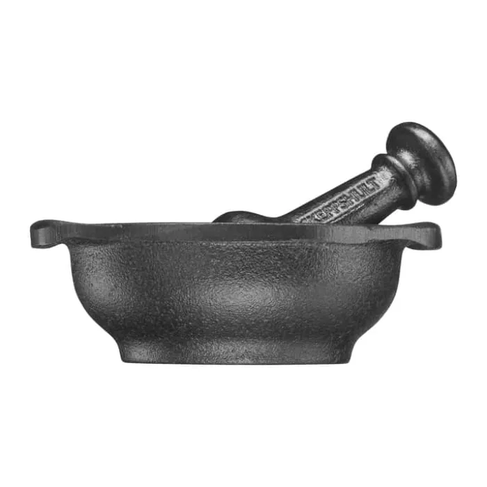 Skeppshult Morter Ø 6 cm - Støbejern - Sort