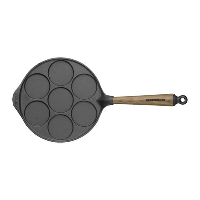 Skeppshult Valnød Blinispande Ø 23 cm - Støbejern/ valnød
