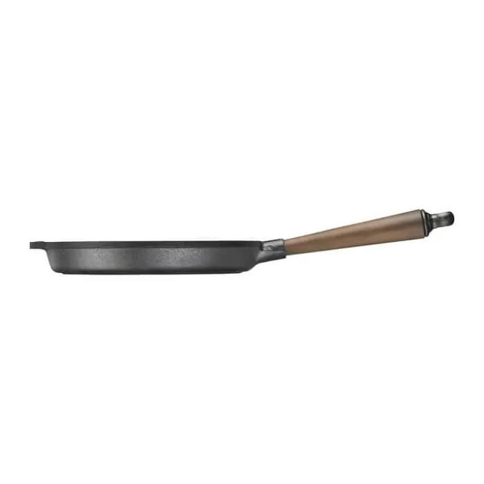 Skeppshult Valnød Grillpande Ø 25 cm - Støbejern/valnød
