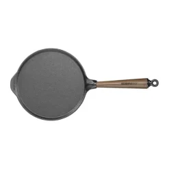 Skeppshult Valnød Pandekagepande Ø 23 cm - Støbejern/ valnød