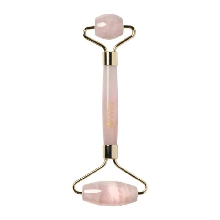 SMUK skincare Faceroller L 14,5 cm - Rosakvarts - Lyserød
