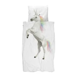 SNURK Sengetøj B 140 x L 200 cm - Bomuld - Unicorn