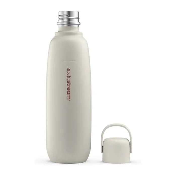 SodaStream Fizz&Go Drikkeflaske 0,9 liter - Rustfrit stål -Sand