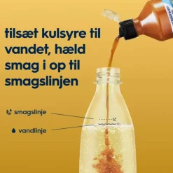 SodaStream Sirup - Lipton Peach Zero 440 ml - Giver ca. 9 liter færdig drik.
