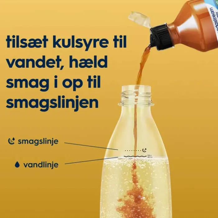 SodaStream Sirup - Lipton Peach Zero 440 ml - Giver ca. 9 liter færdig drik.