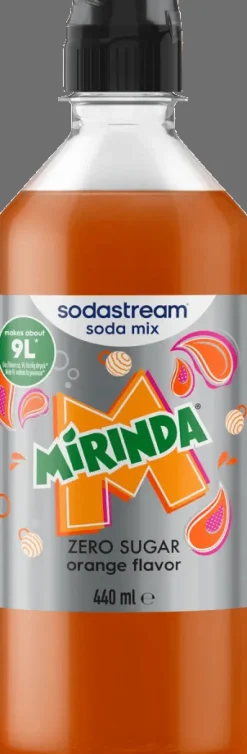 SodaStream Sirup - Mirinda Zero 440 ml - Giver ca. 9 liter færdig drik.