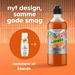 SodaStream Sirup - Mirinda Zero 440 ml - Giver ca. 9 liter færdig drik.