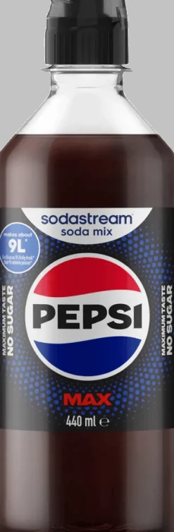 SodaStream Sirup - Pepsi Max 440 ml - Giver ca. 9 liter færdig drik.