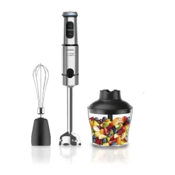 Sogo Stavblender 1500 Watt - 2 hastigheder - Sølvfarvet