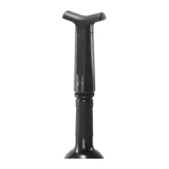 Sommelier by CASA Living Sommelier Vakuumpumpesæt - 4 stoppere H 14 x B 4 cm - Plastik - Sort