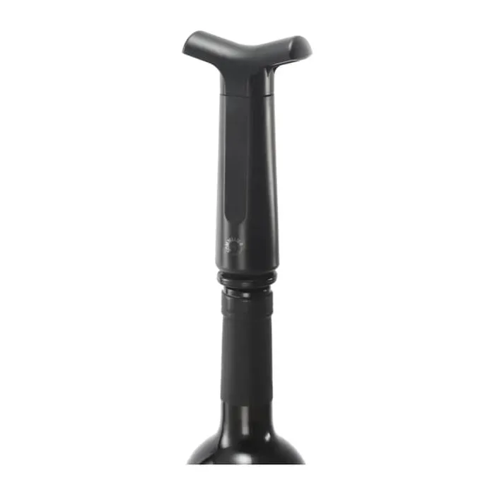 Sommelier by CASA Living Sommelier Vakuumpumpesæt - 4 stoppere H 14 x B 4 cm - Plastik - Sort