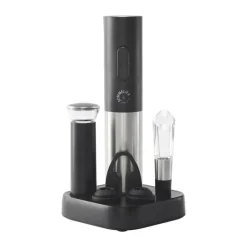 Sommelier by CASA Living Sommelier Vinsæt 6 dele + holder - Plastik - Sort