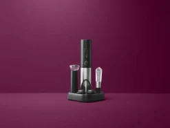 Sommelier by CASA Living Sommelier Vinsæt 6 dele + holder - Plastik - Sort