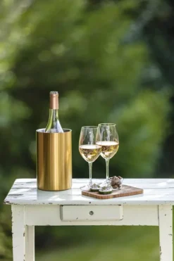 Sommelier by CASA Living Vinkøler H 19 cm - Rustfrit stål - Guldfarvet