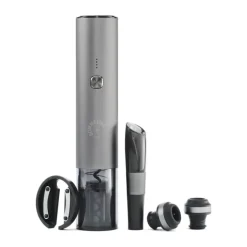 Sommelier by CASA Living Vinsæt - 5 dele H 30 cm - Plastik/aluminium - Sort