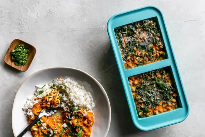 Souper Cubes Frysebakke Med 2 rum - Silikone - Blå