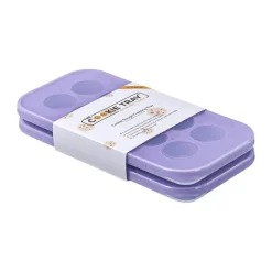 Souper Cubes Frysebakke - 2 stk Med 10 rum - Silikone - Lilla