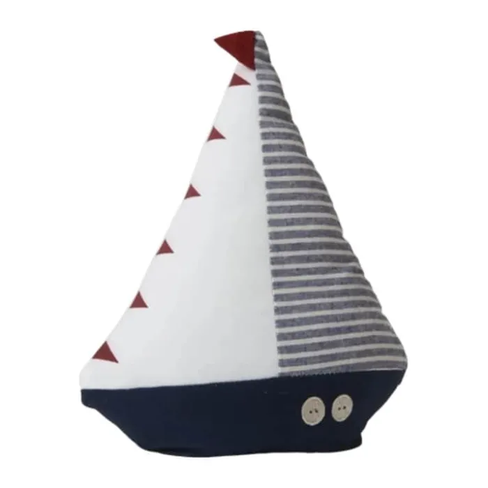 Speedtsberg Dørstopper H 23 cm - 1 kg - Hvid/blå
