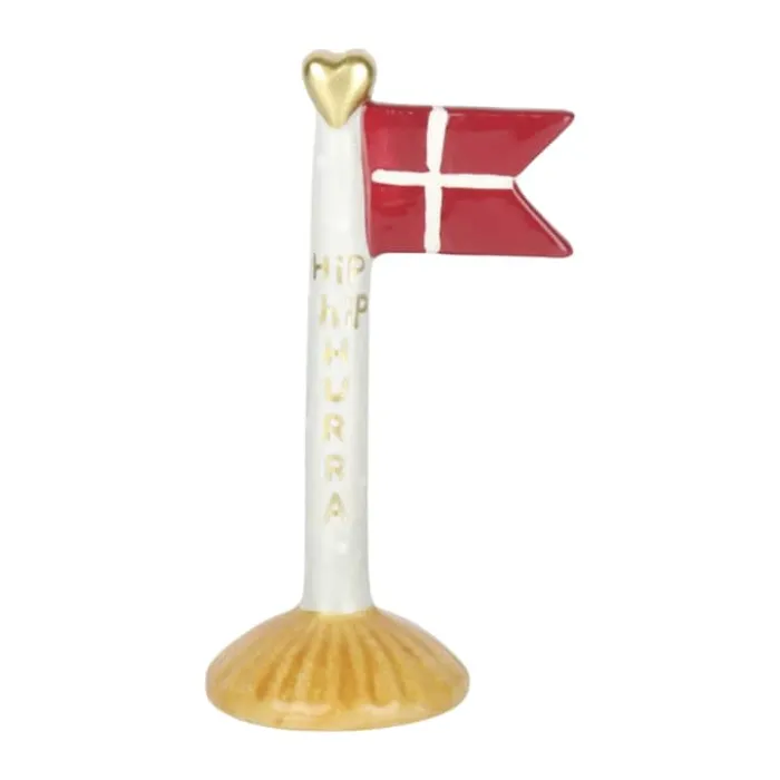 Speedtsberg Flag - Hurra H 14 cm - Keramik - Multifarvet