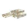 Speedtsberg Fugl Bakke - 3 stk. MDF - Creme/guldfarvet