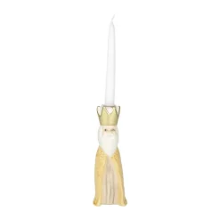 Speedtsberg Kronelysestage - Melchior H 14 cm - Keramik - Red/off white