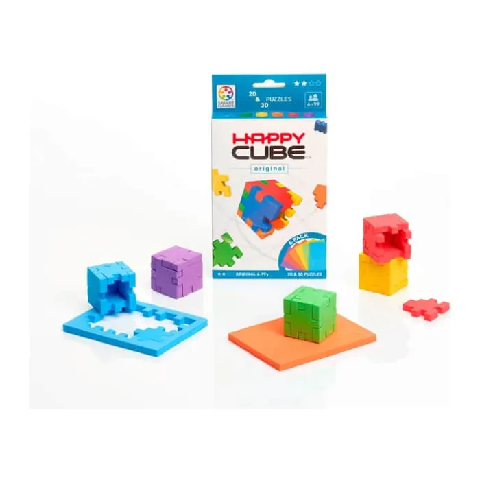 Spilbræt Brætspil - Happy Cube Original 24 Skumterningspuslespil - 6 Sværhedsgrader - Anbefaldet alder fra 6 år