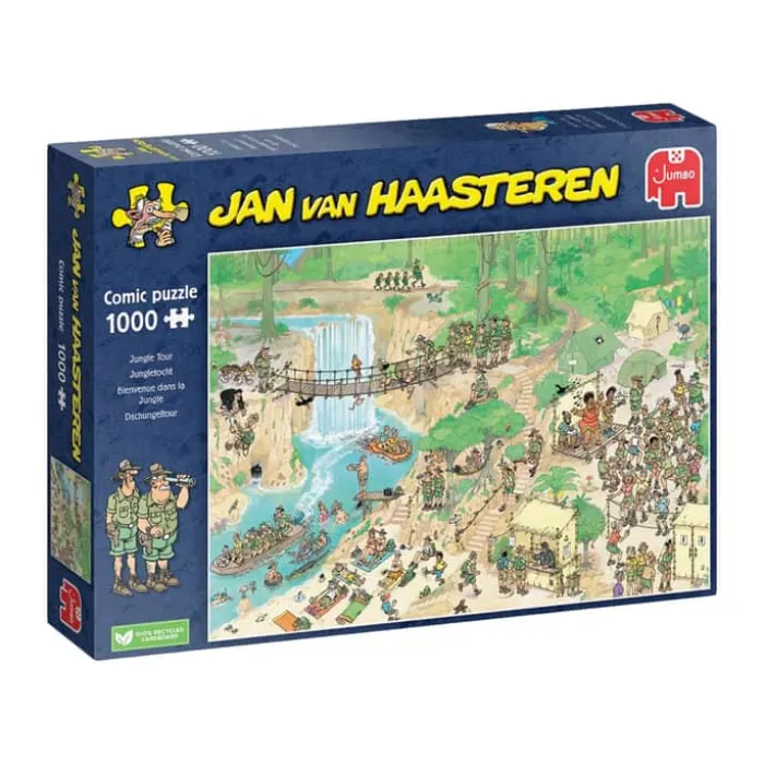 Spilbræt Jan van Haasteren Puslespil - Jungle Tour 1000 brikker